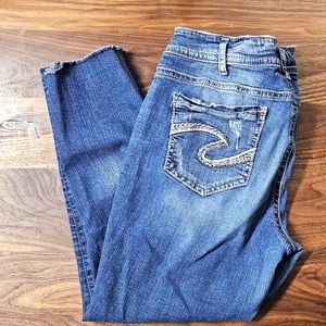 Silver Suki Skinny Crop size 16 length 25